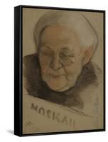 Portrait of Clara Zetkin (1857-193), 1921-Nikolai Andreevich Andreev-Framed Stretched Canvas