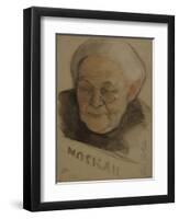 Portrait of Clara Zetkin (1857-193), 1921-Nikolai Andreevich Andreev-Framed Giclee Print