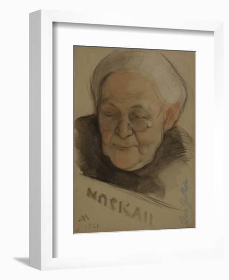 Portrait of Clara Zetkin (1857-193), 1921-Nikolai Andreevich Andreev-Framed Giclee Print