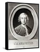 Portrait of Claude Adrien Helvetius-Carle van Loo-Framed Stretched Canvas