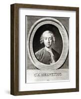 Portrait of Claude Adrien Helvetius-Carle van Loo-Framed Giclee Print