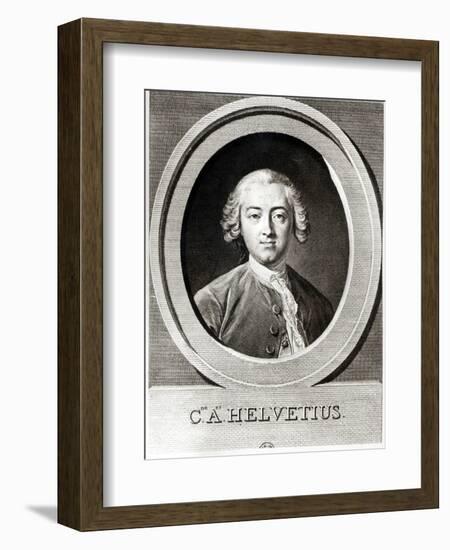 Portrait of Claude Adrien Helvetius-Carle van Loo-Framed Giclee Print