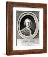 Portrait of Claude Adrien Helvetius-Carle van Loo-Framed Giclee Print