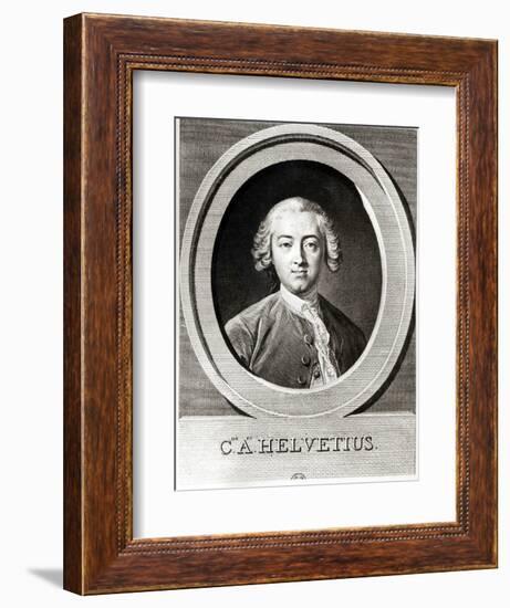 Portrait of Claude Adrien Helvetius-Carle van Loo-Framed Giclee Print