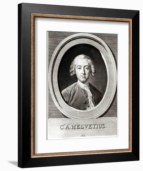 Portrait of Claude Adrien Helvetius-Carle van Loo-Framed Giclee Print