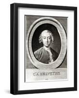 Portrait of Claude Adrien Helvetius-Carle van Loo-Framed Giclee Print