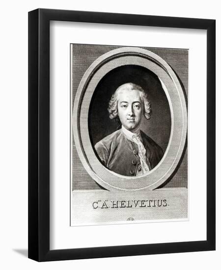 Portrait of Claude Adrien Helvetius-Carle van Loo-Framed Giclee Print