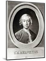 Portrait of Claude Adrien Helvetius-Carle van Loo-Mounted Giclee Print