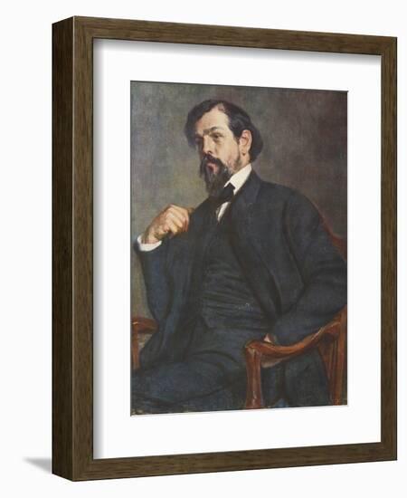 Portrait of Claude Debussy-Jacques-emile Blanche-Framed Giclee Print