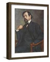 Portrait of Claude Debussy-Jacques-emile Blanche-Framed Giclee Print