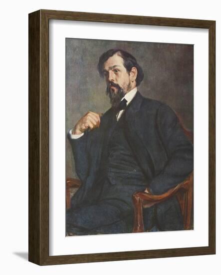 Portrait of Claude Debussy-Jacques-emile Blanche-Framed Giclee Print