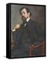 Portrait of Claude Debussy-Jacques-emile Blanche-Framed Stretched Canvas