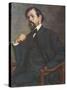 Portrait of Claude Debussy-Jacques-emile Blanche-Stretched Canvas