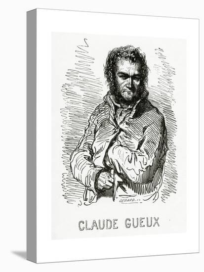 Portrait of Claude Gueux, 1834-Paul Gavarni-Stretched Canvas
