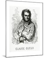 Portrait of Claude Gueux, 1834-Paul Gavarni-Mounted Giclee Print