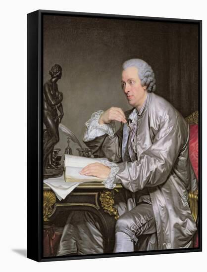 Portrait of Claude-Henri Watelet-Jean-Baptiste Greuze-Framed Stretched Canvas