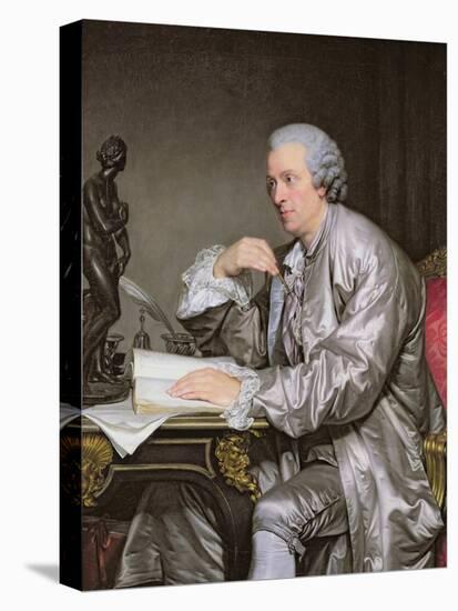 Portrait of Claude-Henri Watelet-Jean-Baptiste Greuze-Stretched Canvas
