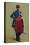 Portrait of Claude Monet (1840-1926) in Uniform, 1861-Charles Marie Lhuillier-Stretched Canvas