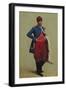 Portrait of Claude Monet (1840-1926) in Uniform, 1861-Charles Marie Lhuillier-Framed Giclee Print