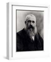 Portrait of Claude Monet (1841-1926) 1901 (B/W Photo)-Nadar-Framed Giclee Print