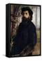 Portrait of Claude Monet with Palette, 1875-Pierre-Auguste Renoir-Framed Stretched Canvas