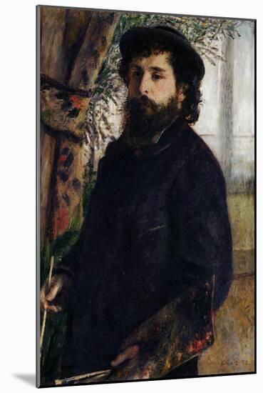 Portrait of Claude Monet with Palette, 1875-Pierre-Auguste Renoir-Mounted Giclee Print