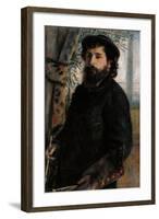 Portrait of Claude Monet-Pierre-Auguste Renoir-Framed Art Print