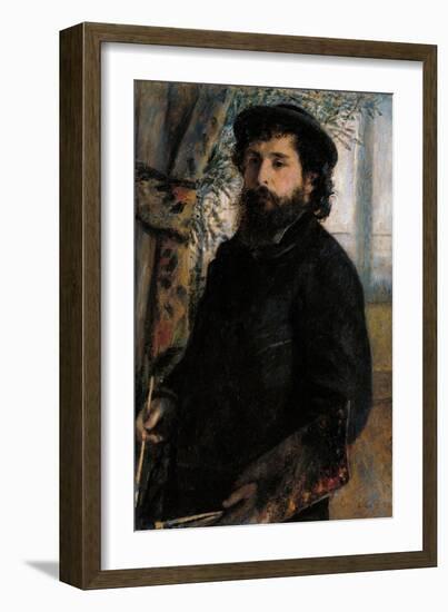 Portrait of Claude Monet-Pierre-Auguste Renoir-Framed Art Print