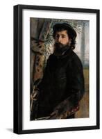 Portrait of Claude Monet-Pierre-Auguste Renoir-Framed Art Print