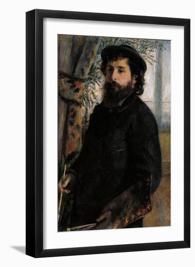 Portrait of Claude Monet-Pierre-Auguste Renoir-Framed Art Print