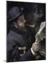 Portrait of Claude Monet-Pierre-Auguste Renoir-Mounted Giclee Print