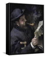 Portrait of Claude Monet-Pierre-Auguste Renoir-Framed Stretched Canvas