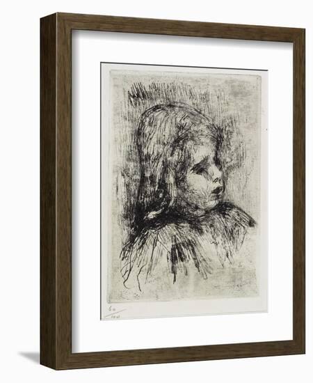 Portrait of Claude Renoir, 1908-Pierre-Auguste Renoir-Framed Giclee Print