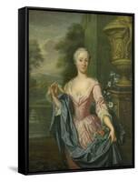 Portrait of Claudine Van Royen (Born), Wife of Pieter Teding Van Berkhout-Hieronymus van der Mij-Framed Stretched Canvas