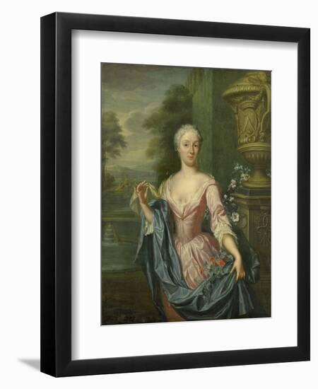 Portrait of Claudine Van Royen (Born), Wife of Pieter Teding Van Berkhout-Hieronymus van der Mij-Framed Art Print