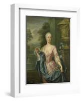 Portrait of Claudine Van Royen (Born), Wife of Pieter Teding Van Berkhout-Hieronymus van der Mij-Framed Art Print