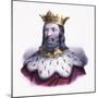 Portrait of Clovis I, King of France-null-Mounted Giclee Print