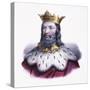 Portrait of Clovis I, King of France-null-Stretched Canvas