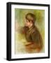 Portrait of Coco Painting, circa 1910-12-Pierre-Auguste Renoir-Framed Giclee Print