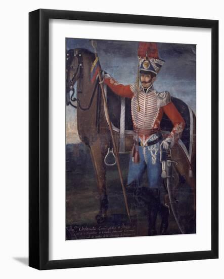 Portrait of Colonel Francisco Urdaneta, South America-null-Framed Giclee Print