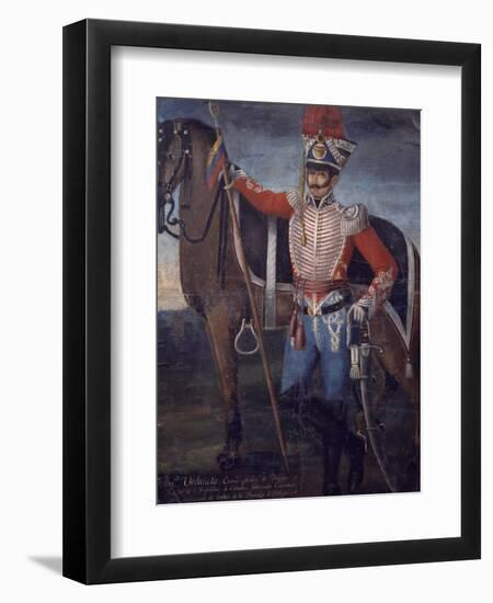 Portrait of Colonel Francisco Urdaneta, South America-null-Framed Giclee Print