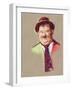 Portrait of Comedian Oliver Hardy (Illustration)-Alessandro Lonati-Framed Giclee Print