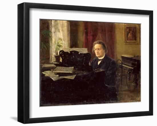 Portrait of Composer Anton Rubinstein-Michail Michailovich Yarowoy-Framed Giclee Print