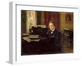 Portrait of Composer Anton Rubinstein-Michail Michailovich Yarowoy-Framed Giclee Print