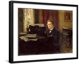 Portrait of Composer Anton Rubinstein-Michail Michailovich Yarowoy-Framed Giclee Print