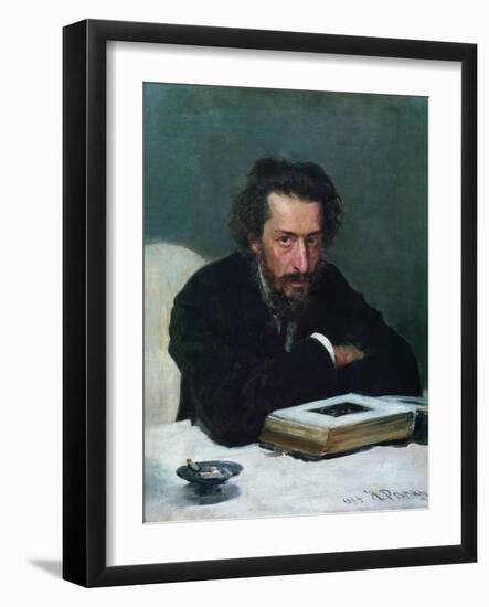 Portrait of Composer Pavel Ivanovich Blaramberg, 1884-Ilya Yefimovich Repin-Framed Giclee Print