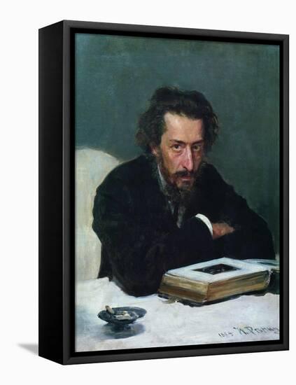 Portrait of Composer Pavel Ivanovich Blaramberg, 1884-Ilya Yefimovich Repin-Framed Stretched Canvas