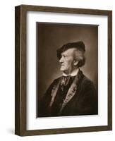 Portrait of Composer Richard Wagner-null-Framed Giclee Print