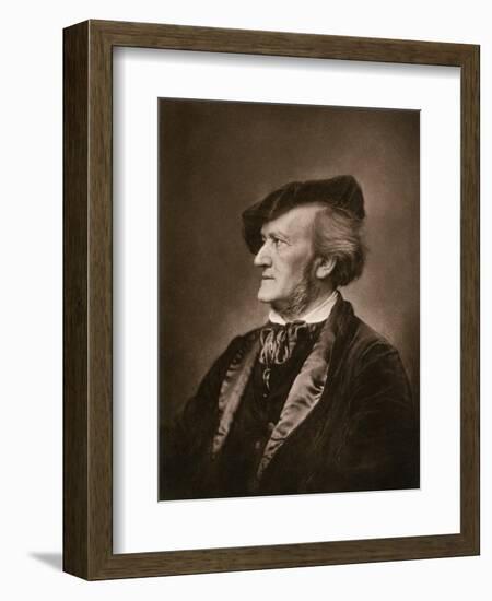 Portrait of Composer Richard Wagner-null-Framed Giclee Print