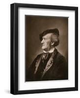 Portrait of Composer Richard Wagner-null-Framed Giclee Print